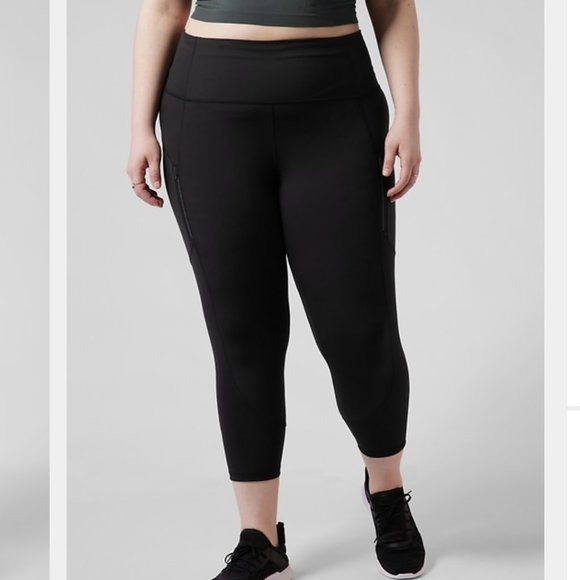 Athleta Pants & Jumpsuits Athleta Navy Blue Black Rainier Unbrushed